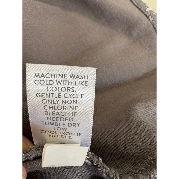 Pure Jill J Jill Easy Knit Two Pocket Dress Floral Cotton Coastal Large - Picture 9 of 9